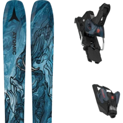 ATOMIC BENT 90 METALIC BLUE/GREY + SALOMON STRIVE 16 GW IRIDESCENT
